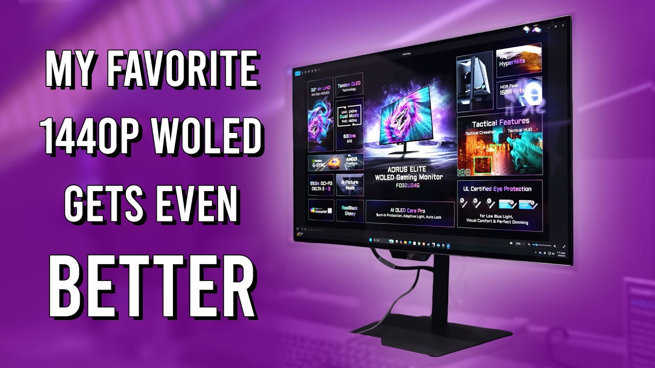 5K Mini-LED, 4K WOLED and 1440p Updates - Hands-On With New Gigabyte Monitors