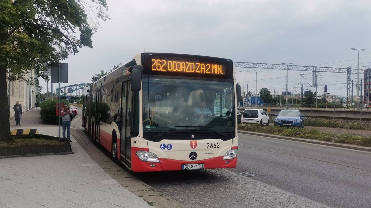 GAIT linia 262 kierunek Wrzeszcz PKP Cała trasa Mercedes-Benz O530G C2 #2662
