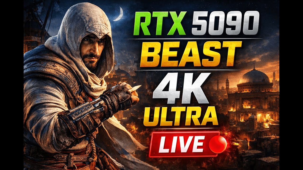 Assassin’s Creed Mirage LIVE 🔴 RTX 5090 4K Ultra Graphics Gameplay 🔴