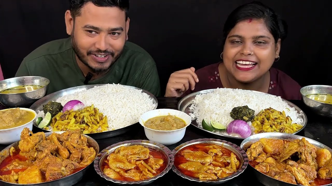 chicken skin curry chicken chat posto dal eating challenge