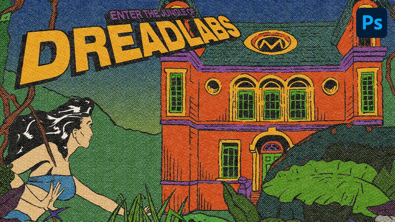 How to create VINTAGE COMIC BOOK EFFECTS in Adobe Photoshop