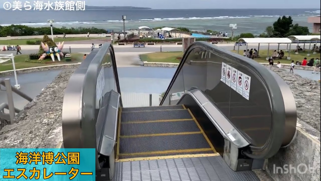 海洋博公園のエスカレーター(3カ所)