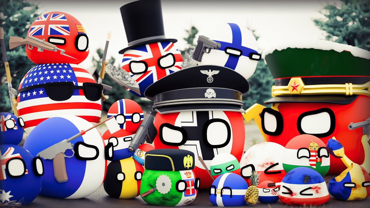 ВТОРАЯ МИРОВАЯ ВОЙНА - СБОРНИК || 3D COUNTRYBALLS