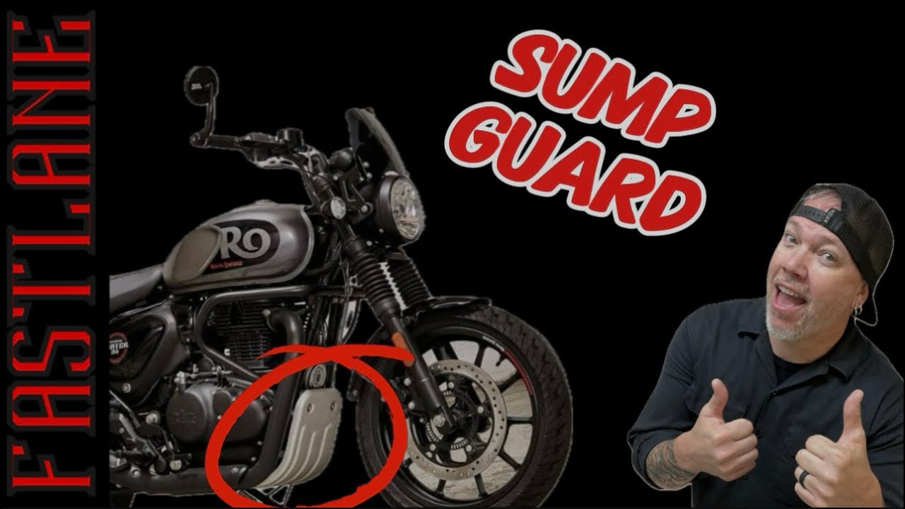 Royal Enfield HNTR / HUNTER 350 — Установка защиты картера