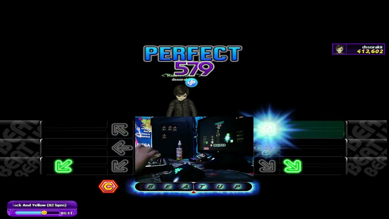 Audition Move ON | Wiz Khalifa - Black And Yellow 82 Bpm Lv. 5 [Beat Up] [Hand Display]