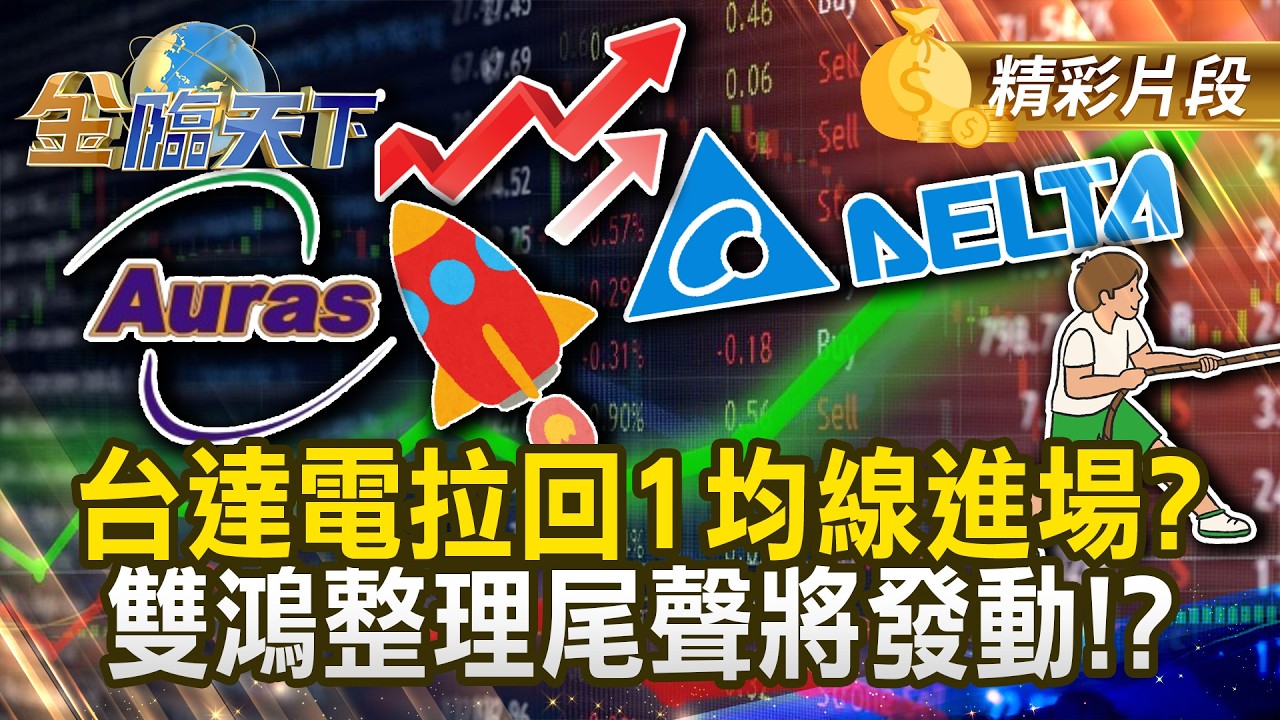 台達電拉回1均線進場？雙鴻整理尾聲將發動！？#金臨天下 @TVBSFinanceLive 20260409