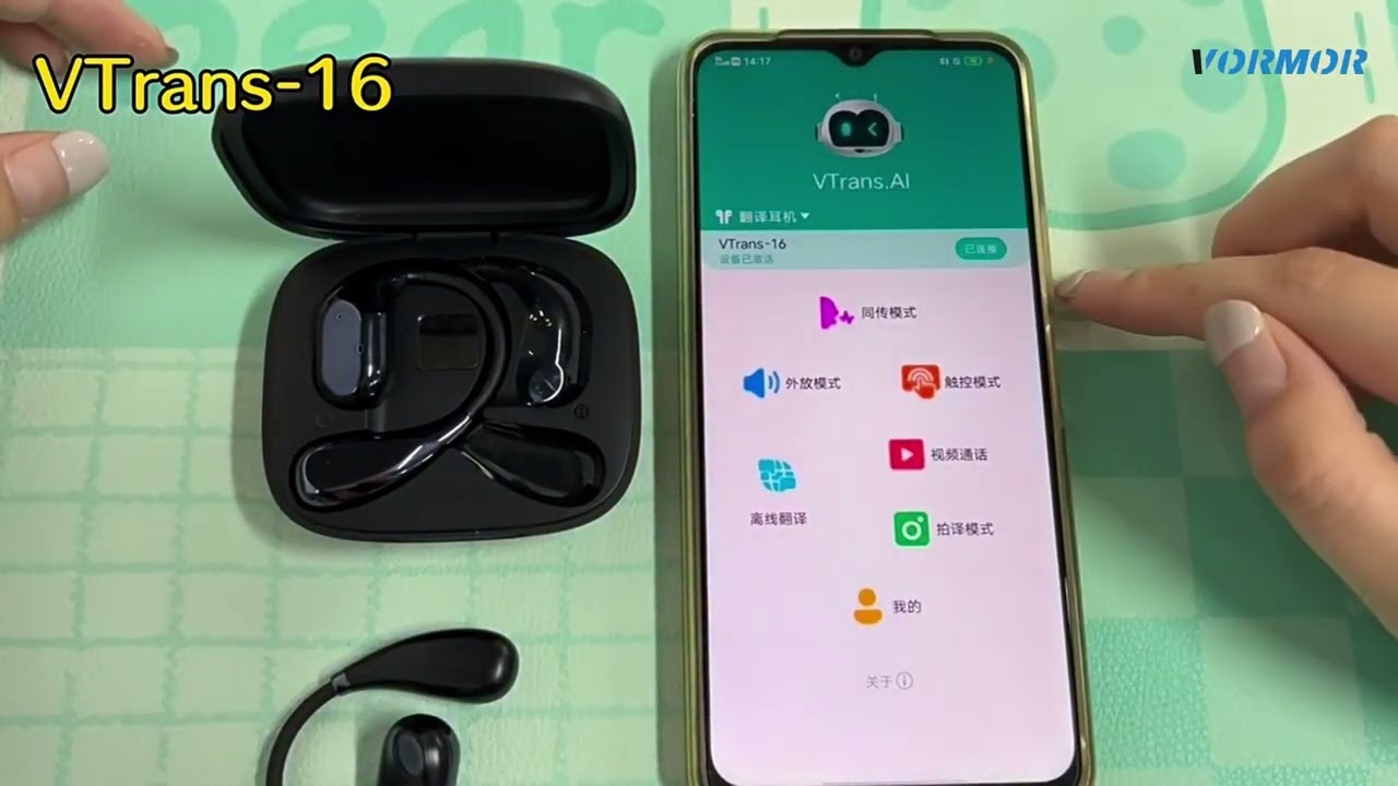 VORMOR Translation Earbuds Vtrans V16