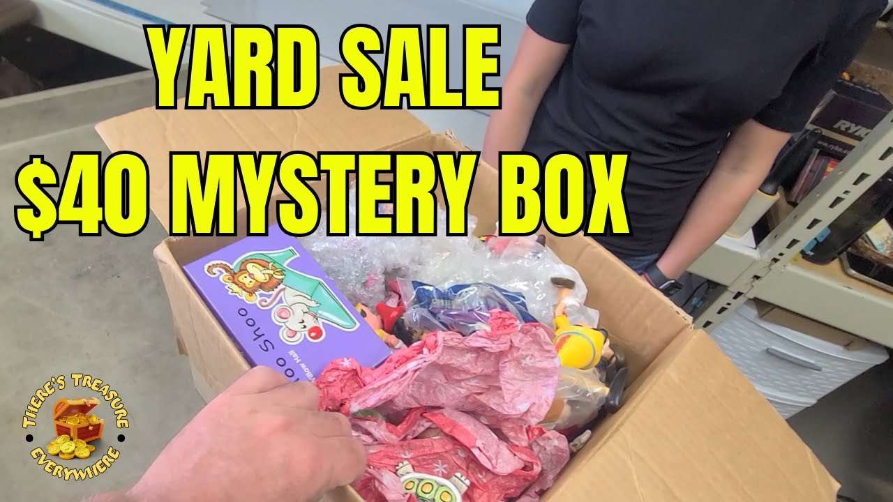 $40 MYSTERY BOX AT A GARAGE SALE! What's inside?