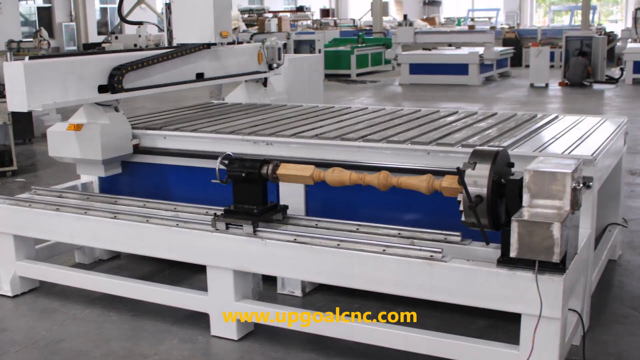 4 Axis 1325 Woodworking CNC Router with Independent Dia 300mm Rotary Axis, DSP A18 Control