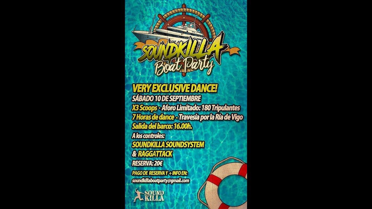 Soundkilla Sound System ft. Raggattack @ Soundkilla Boat Party # 1