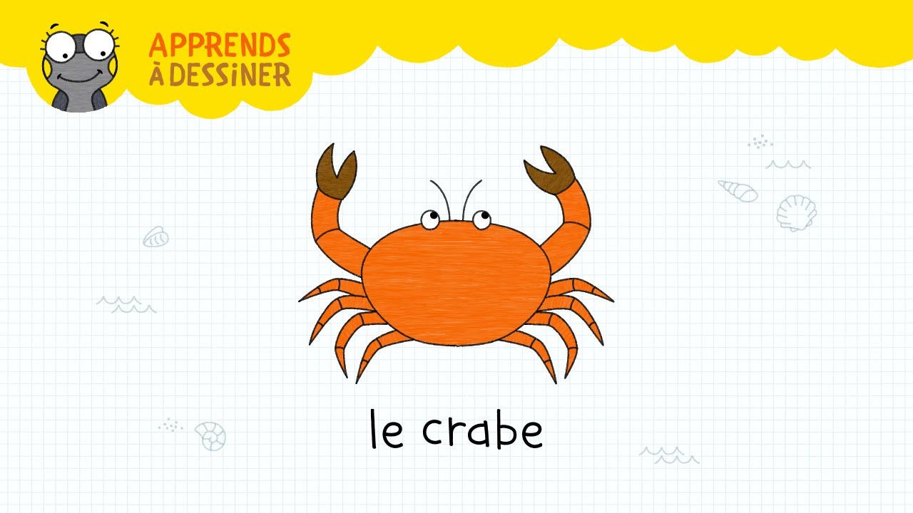 Apprends à dessiner avec Sam #14 - Le crabe