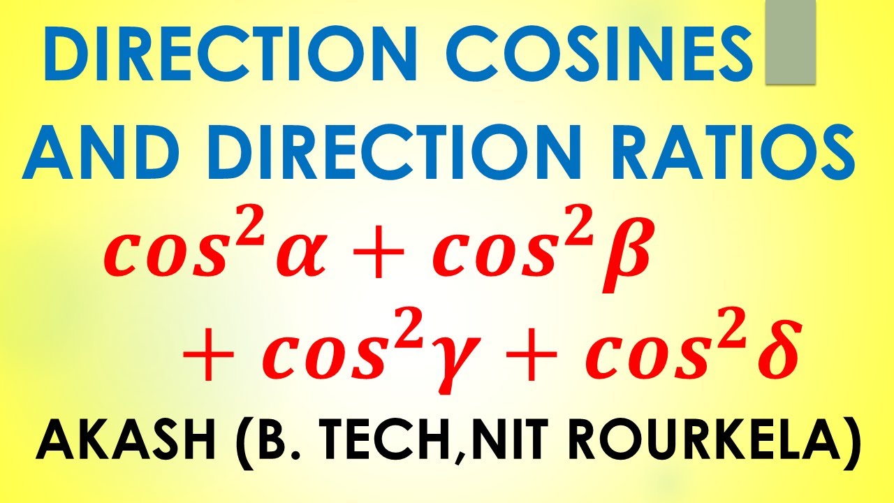 Direction Cosines and Direction Ratios Question 7