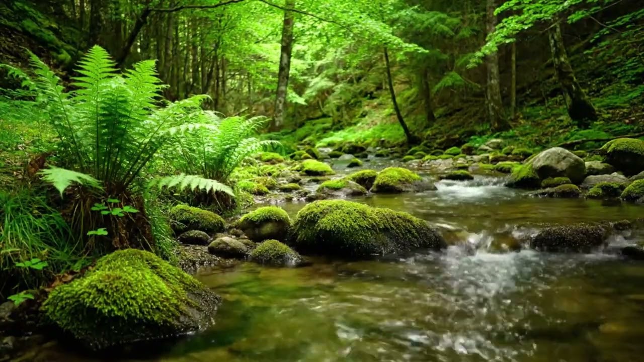 Soft Mountain Stream | Natural White Noise for Sleep