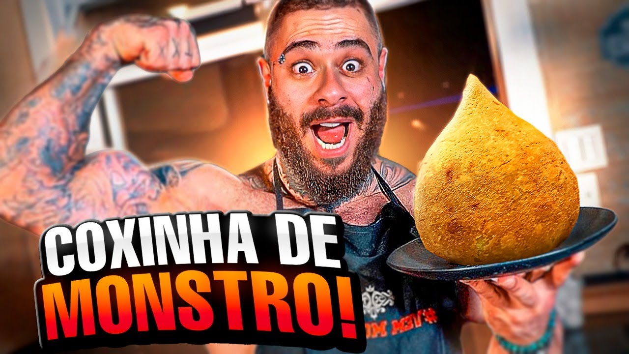 MONSTRO NA COZINHA - A MAIOR COXINHA DO MUNDO! - LEO STRONDA