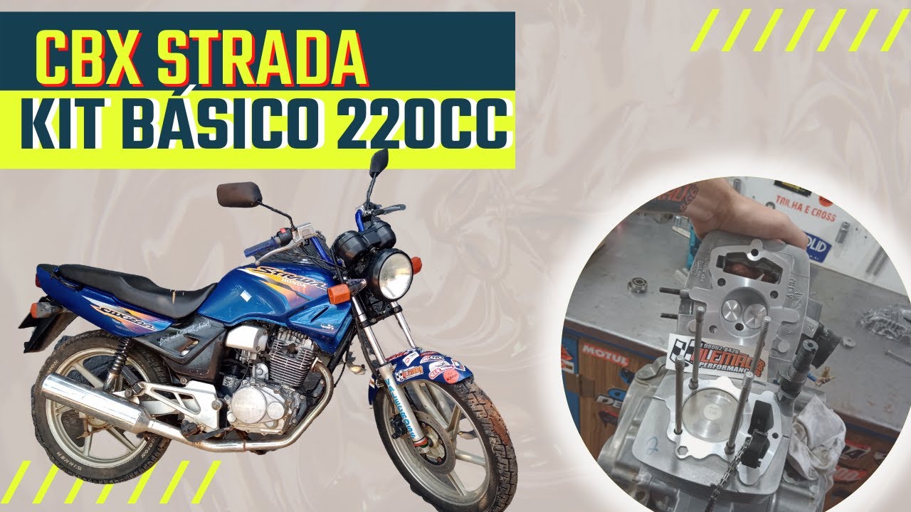 HONDA CBX 200 STRADA PREPARADA PRA 220CC/KIT BÁSICO - PROJETOS ALEMÃO PERFORMANCE