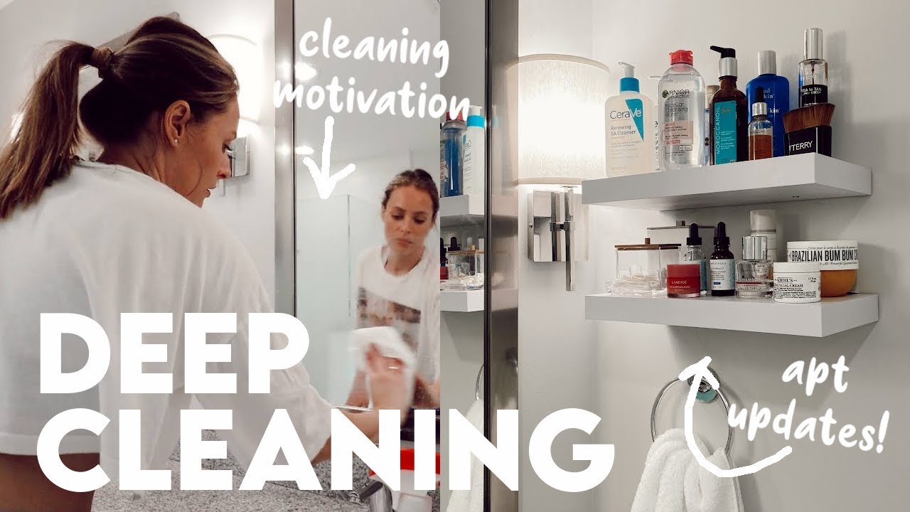 first BIG CLEAN of the apartment 🧽 & BATHROOM makeover | VLOG