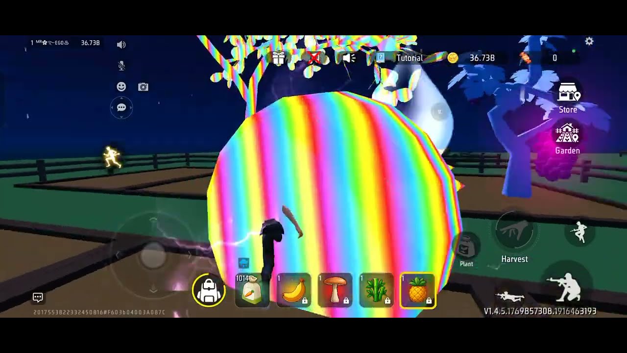 FREE GARDEN ME PLANT RAINBOW 🌈 KAISE KARE 🤩| RAINBOW PINAPPLE TRICK 🤯 REVEAL 