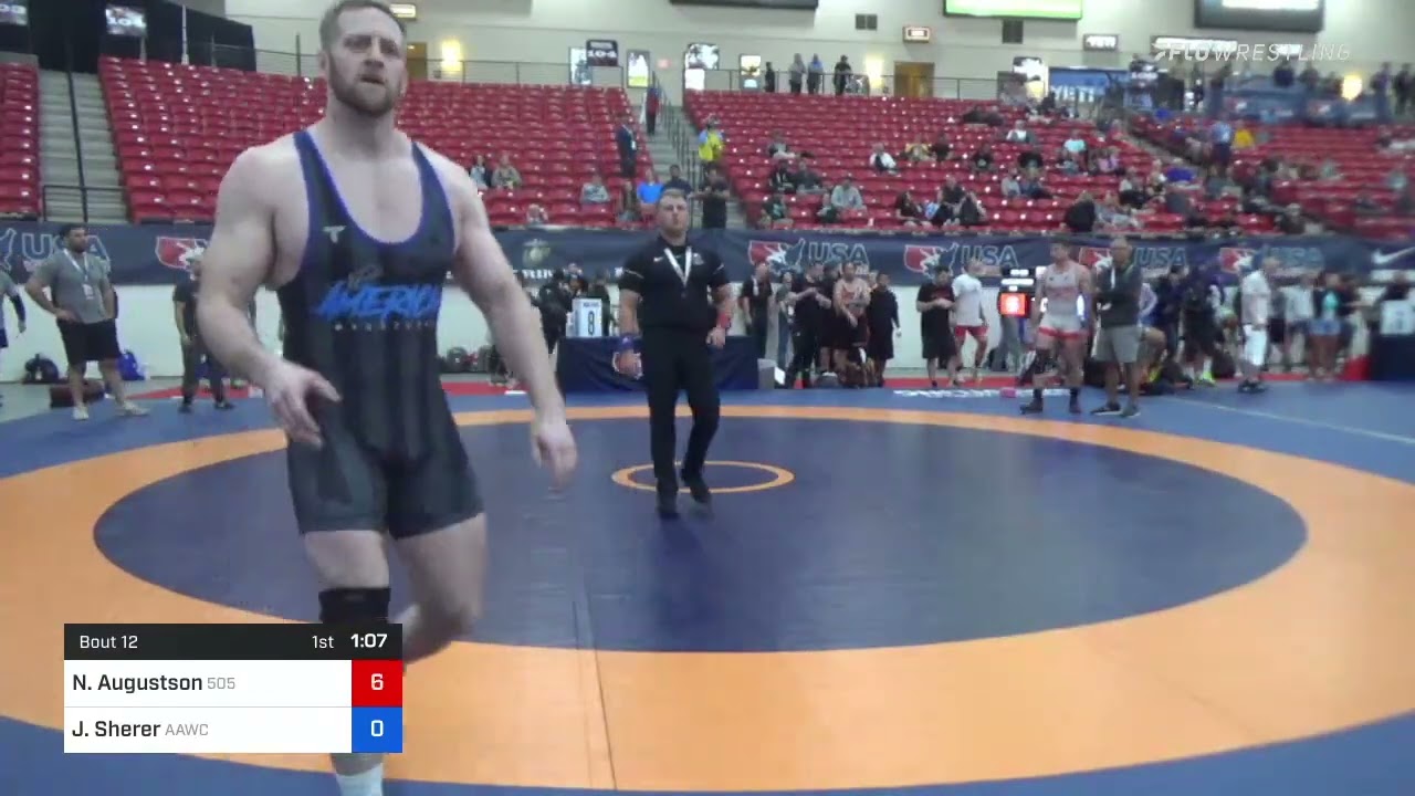 88 Lbs Rr Rnd 1 - Nathaniel Augustson, 505 Wrestling Club Vs Joel Sherer, All American Wrestling C