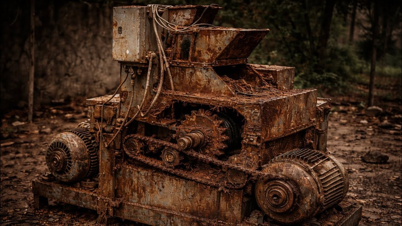Restoring a Completely Abandoned Iron Monster | Extreme Rust Restoration
