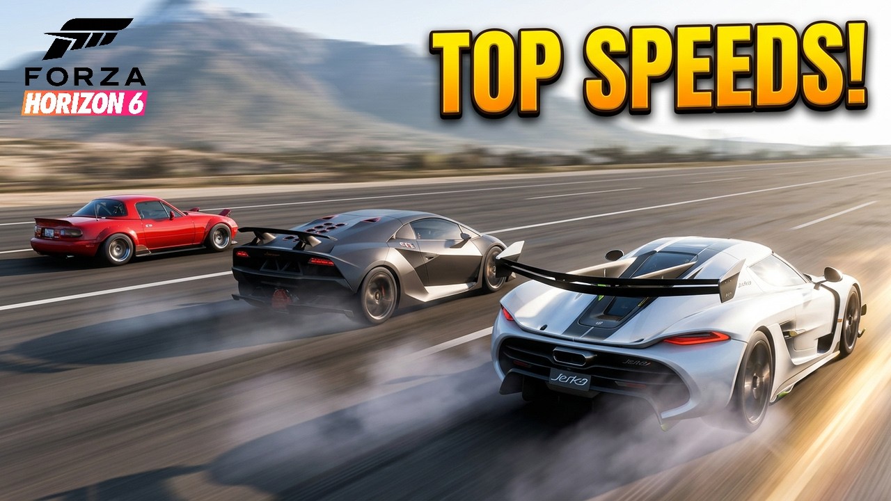 NEW TOP 10 Fastest Cars in FORZA HORIZON 6!