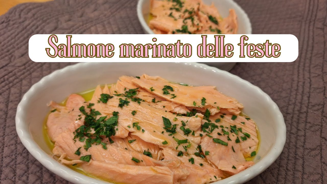 Come preparare il Salmone marinato con tecniche di sicurezza alimentare  antipasto per le feste.