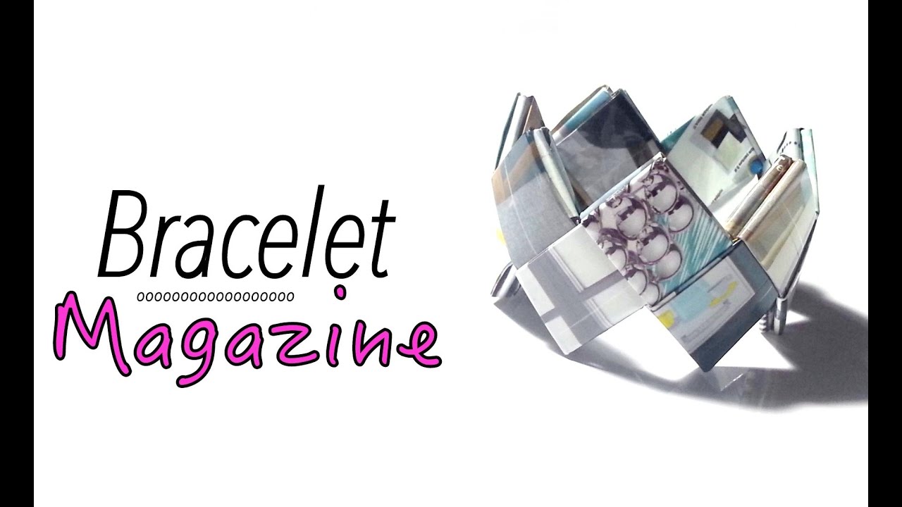 DIY Comment faire un bracelet avec du papier magazine