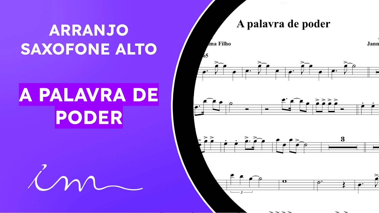 ARRANJO: A Palavra de Poder - Saxofone Alto (ICM) 🎷