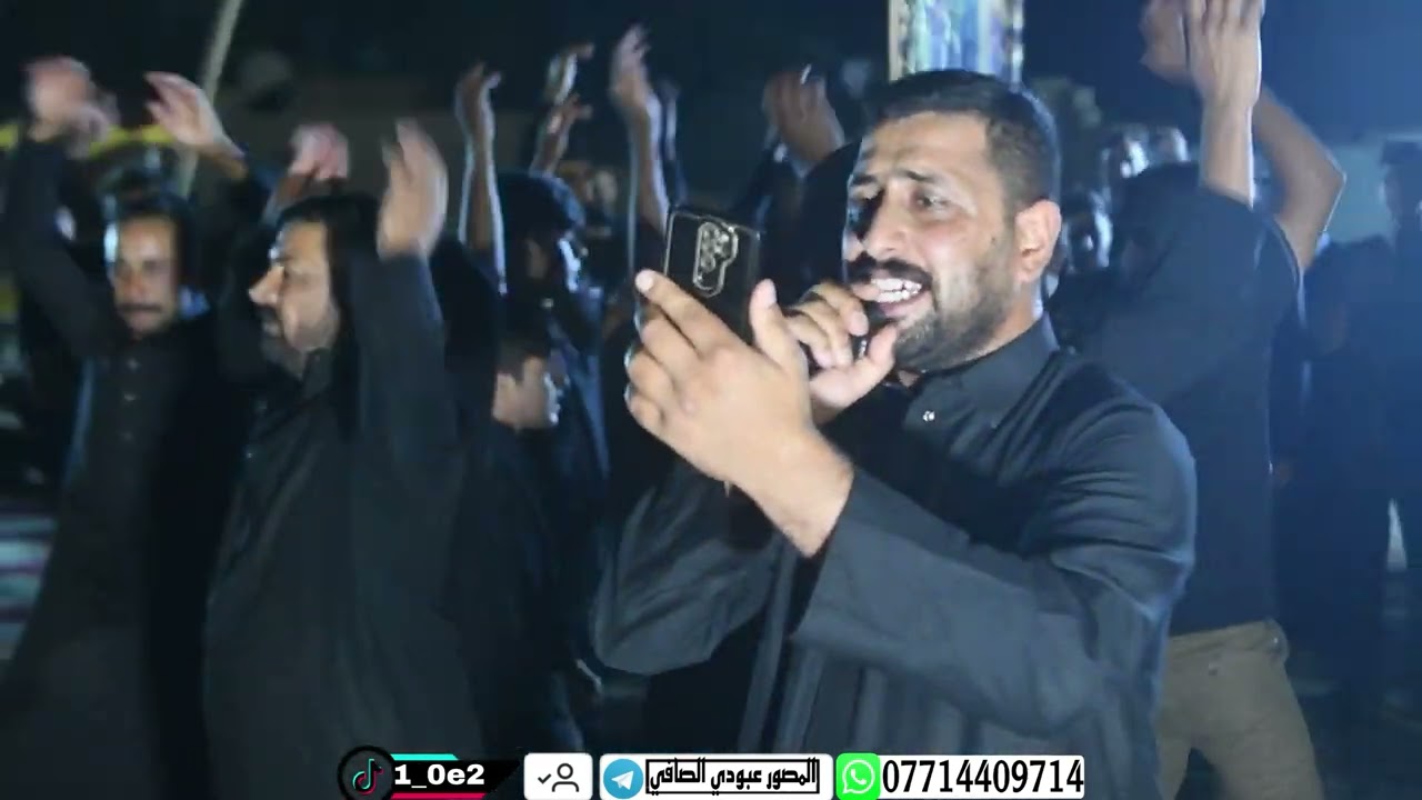 نزول كل المواكب في بيت خادم الامام الحسين عليه السلام حسين عباس الشيباوي