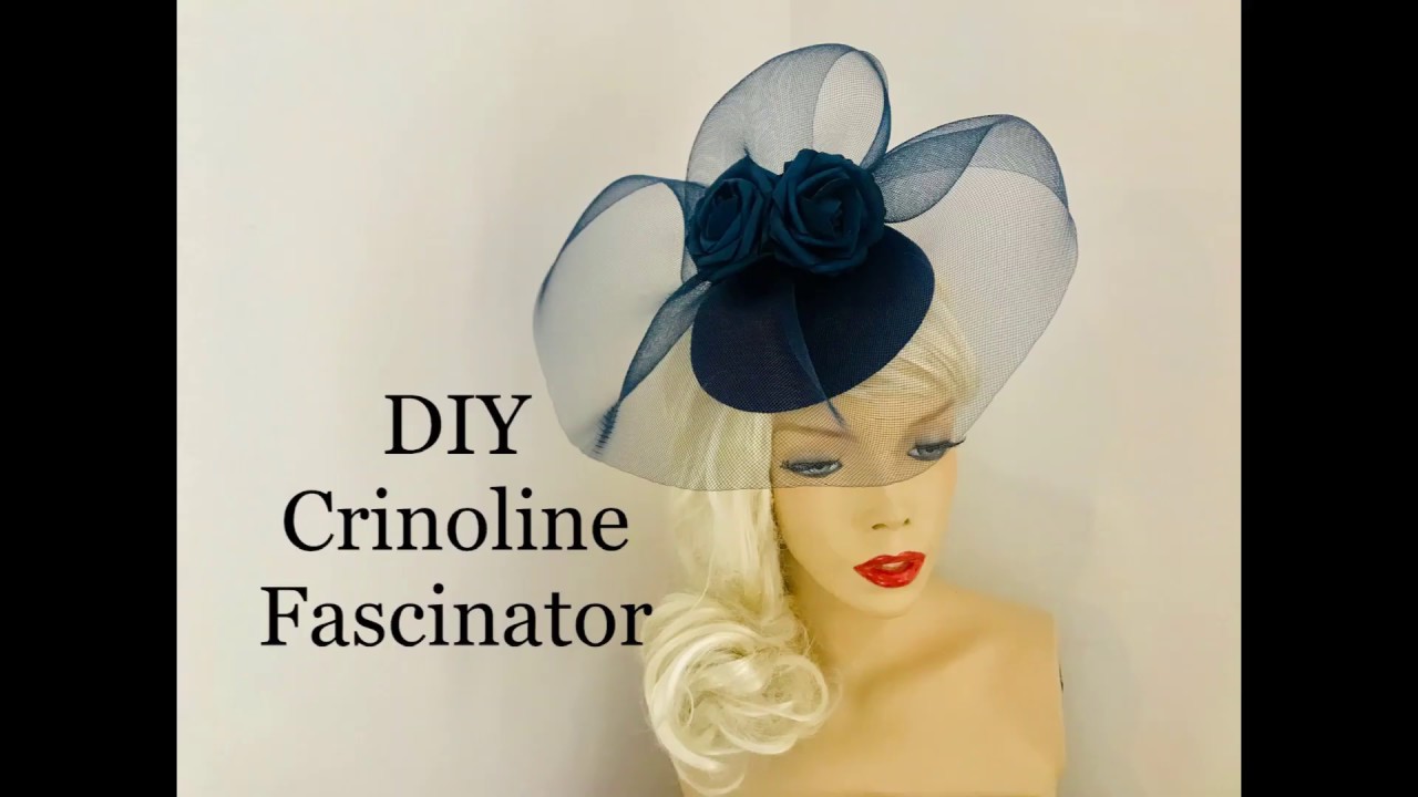 How to make a Crinoline Fascinator Hat - Millinery - Wedding Hat making - Crin Headpiece