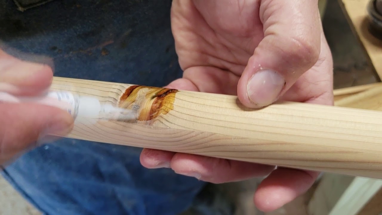 Native American Flute Making - How to repair cracks and knots in wood