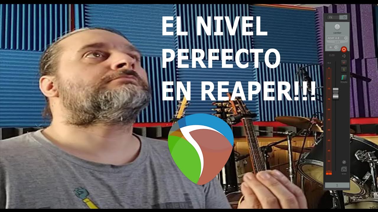 Corrección de niveles de grabación en Reaper