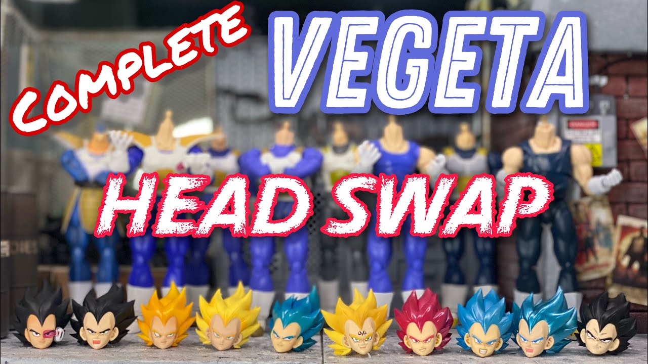 Head Swap for SH Figuarts Vegeta Super Hero from Dragon Ball Super