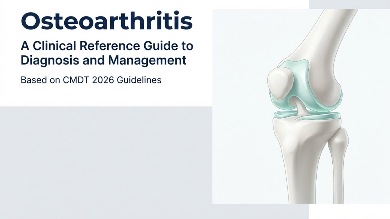 Osteoarthritis Quick REVISION from CMDT 2026