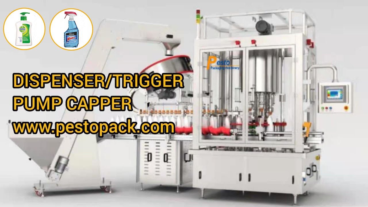 Spray pump soap dispenser pump capping machine trigger pump capper