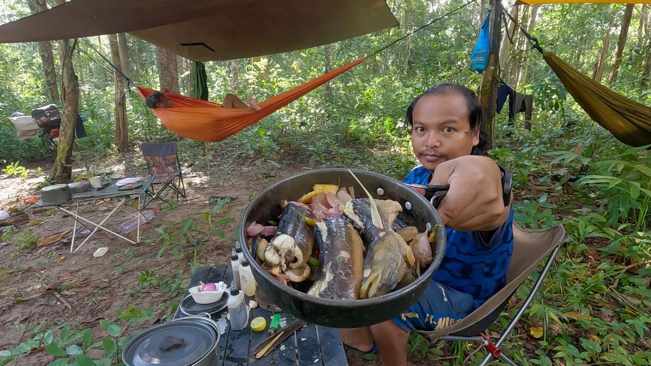 ហប់​អន្ទង់នៅបឹងផ្តៀវ - Camping and Cooking breakfast, Relax with nature 31/Oct/2025 - Ep365.2