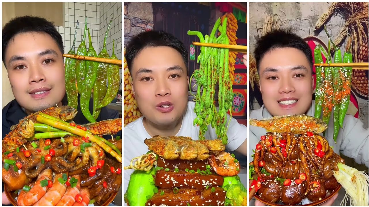 Yummy #247 Eat Meat 😋🔥, chicken 🍗 🍗, Shrimp 🦐🦐.. #mukbang  #eatingshow #yummyfood 