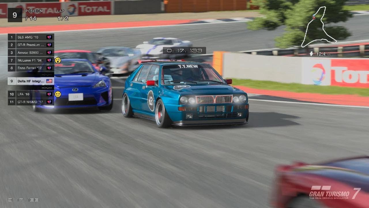 Lancia Delta Integrale HF makes it look easy against GT Sophy AI