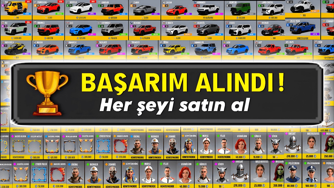 OYUNDAKİ HER ŞEYİ SATIN ALDIM !! ( gerçekten her şeyi )