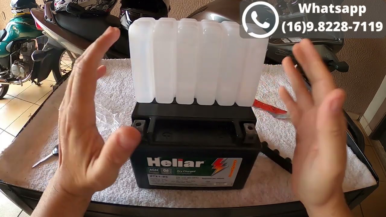 Como ativar uma bateria selada de moto