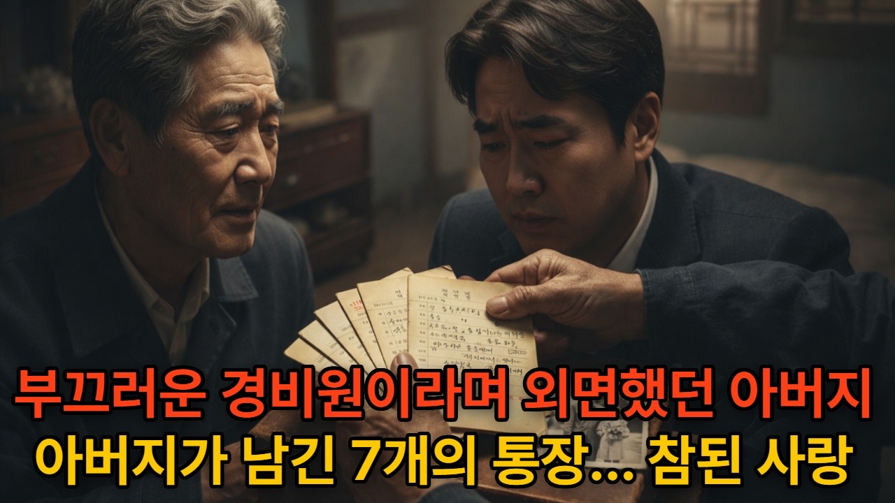 내 아들인 게 인생의 상이었다. 돌아가신 아버지가 남긴 7개의 통장과 마지막 사진 한장. 보증금까지 털어 자식 뒷바라지한 아버지가 끝내 전하지 못한 마지막 진심. 아버지의 참된사랑