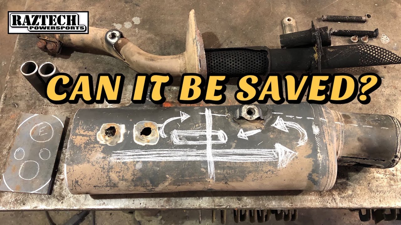 Atv Muffler Repair - Honda Foreman 350d 4x4
