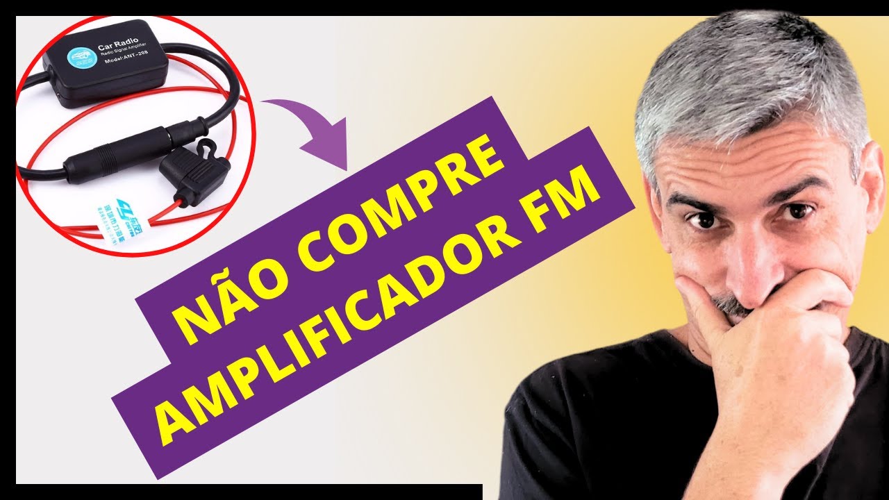 AMPLIFICADOR SINAL FM ANT-208. ANTENA PARA RÁDIO AUTOMOTIVO