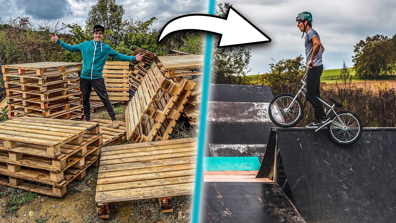 TRANSFORMER UN TAS DE PALETTES EN SKATE-PARK !