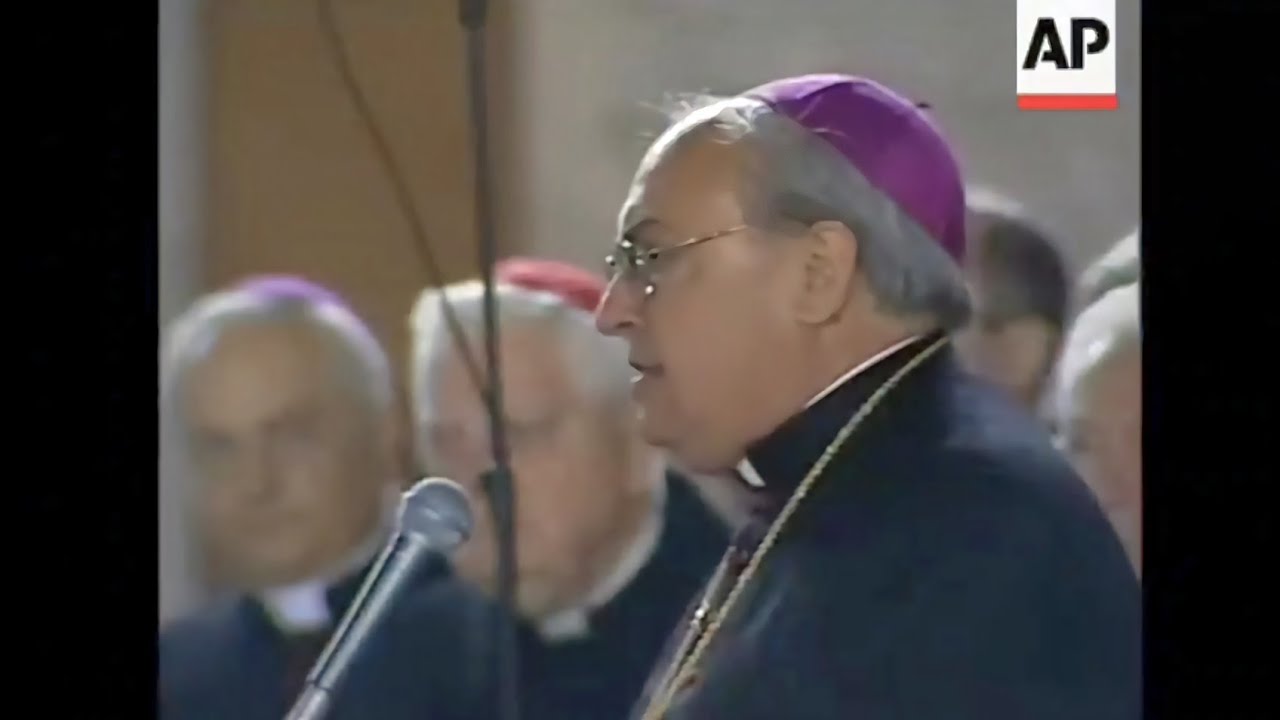 Anúncio da morte do Papa João Paulo II