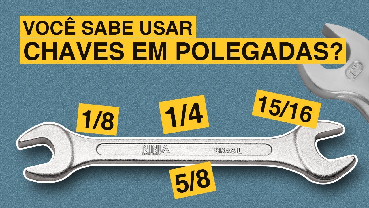 Aprenda a usar CHAVES em POLEGADAS! Ordem das chaves 3/8, 1/4, 5/16....