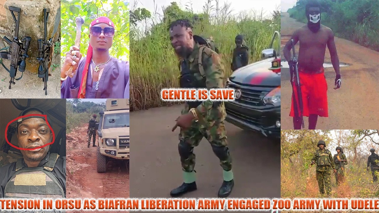 PANIC!!! BIAFRAN LIBERATION BOYS @ SERIOUS W&R WIT ZOO ARMY AS UDELE TOOK THEM 2 CAPTURE GENTLE YAHO