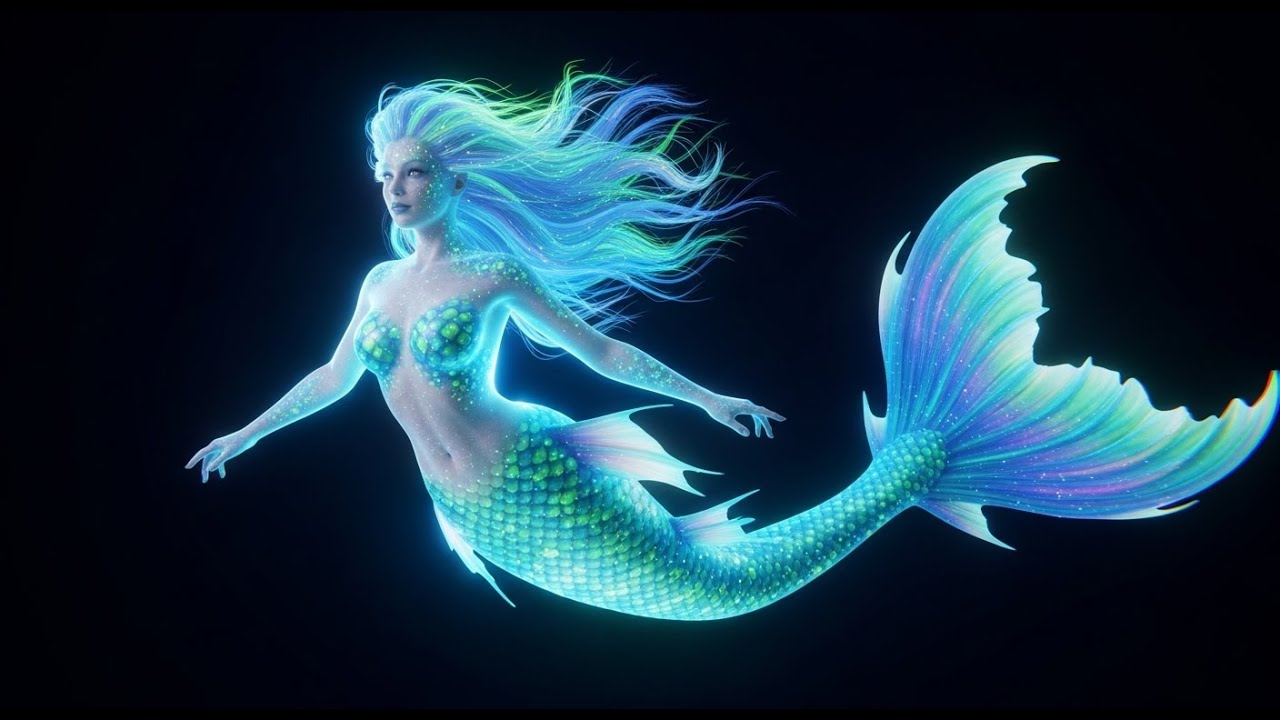 3D Hologram Video Mythological Creatures Part 2 Smartphone TV Led Display Peppers Ghost  Projector