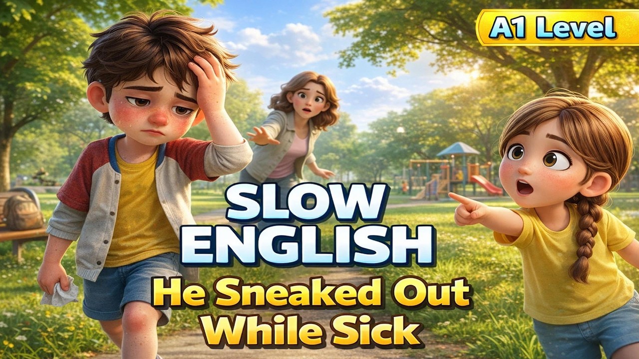 He Sneaked Out While Sick… What Happened Next? English For Beginners (A1 - A2 Level)