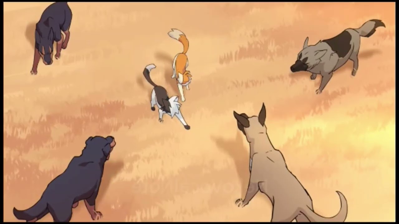 swiftpaw and brightpaw(brightheart)vs dogs 