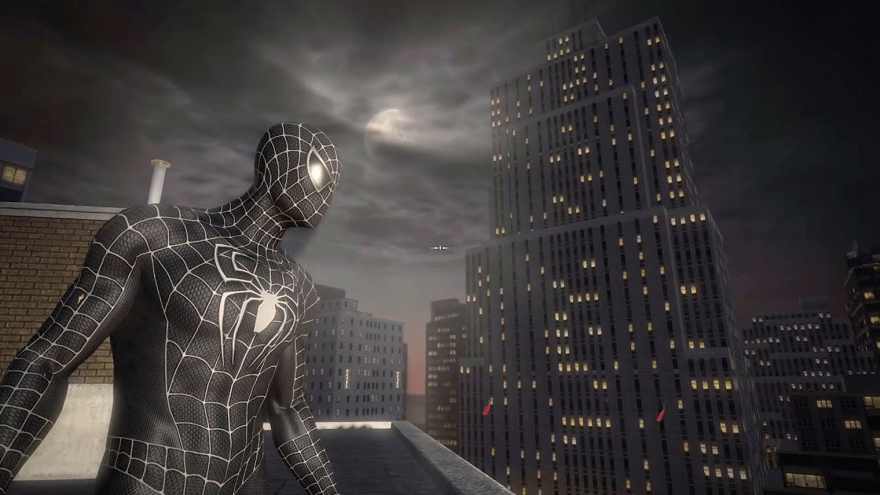 Raimi's Black Suit Free Roam - New York Night Open World Gameplay - Amazing Spider - Man 1 (PC)